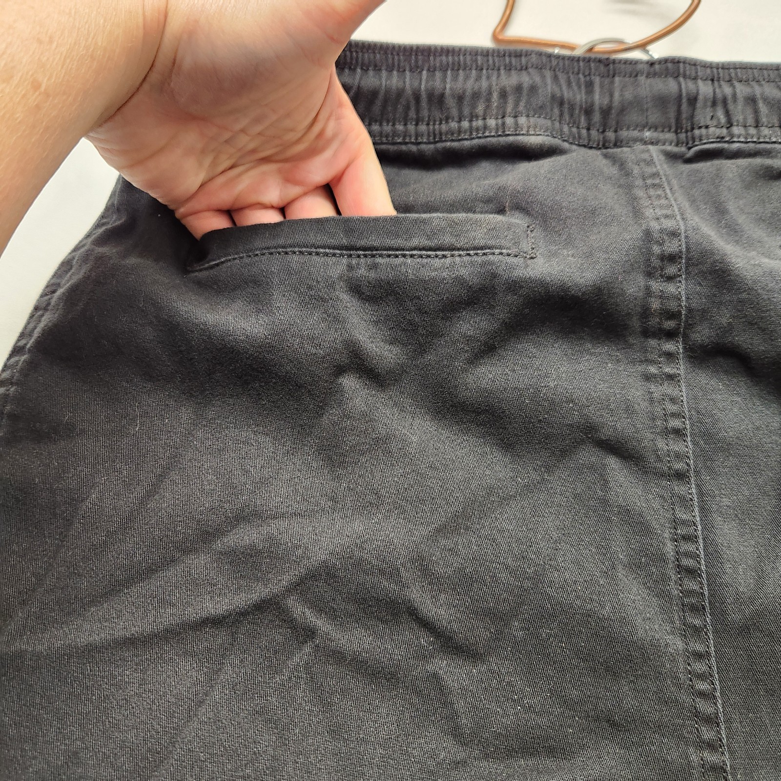⭐️WXYZ Los Angeles Black Cargo Jogger Pants Men’s Size M Cotton Stretch Gorpcore