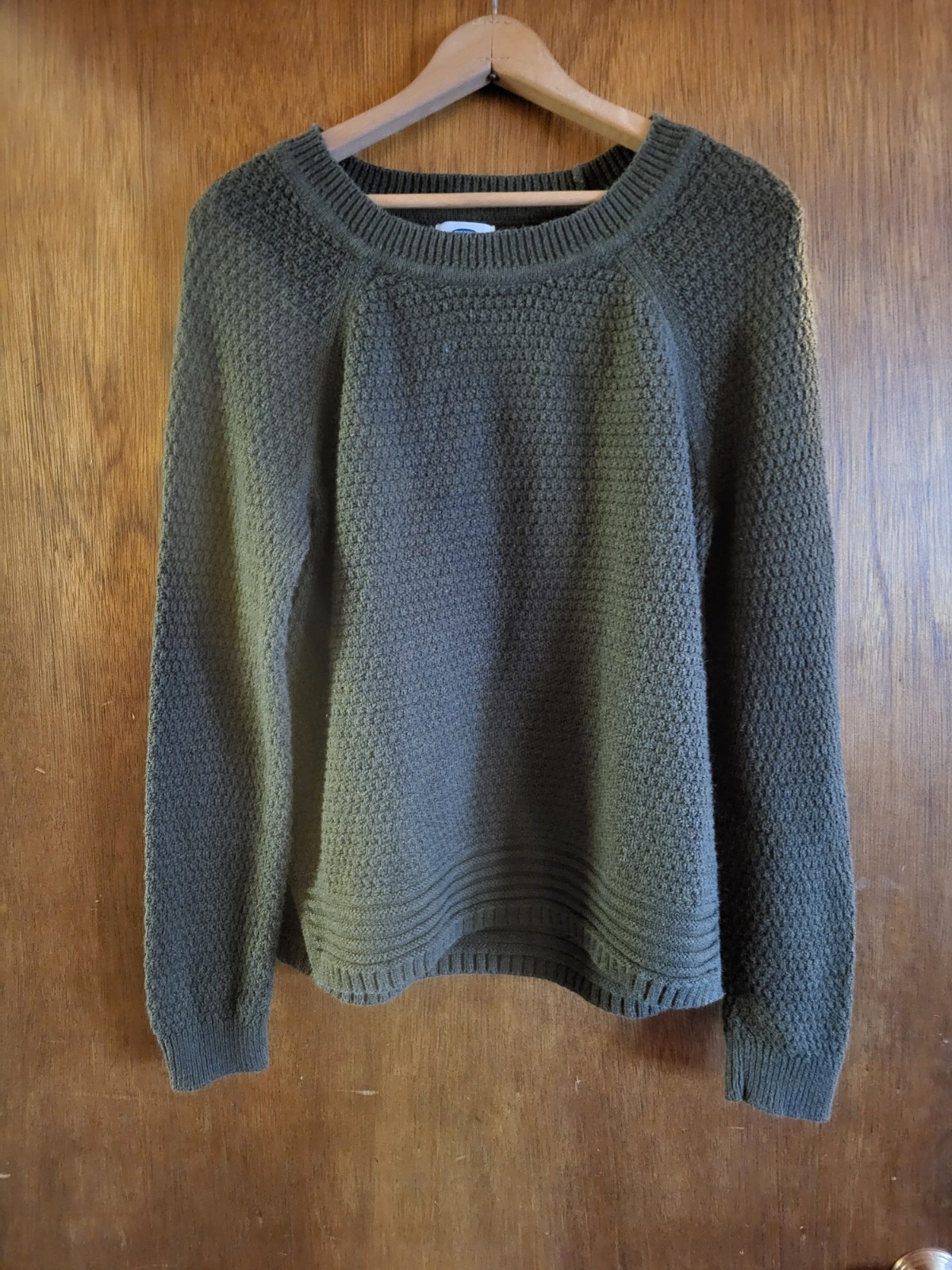 Old Navy Teal Green Cable Knit Soft Sweater Top Women’s Size Large Pre-owned GUC