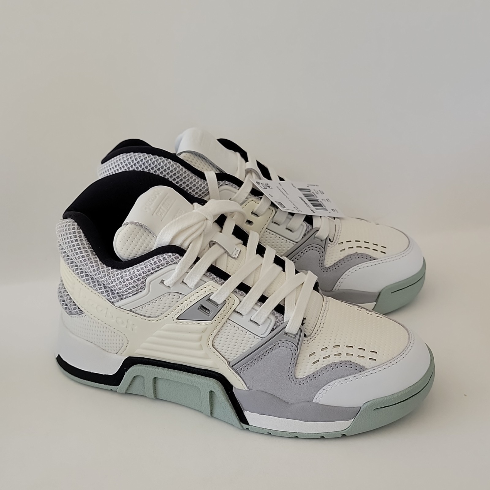 Reebok CXT Vintage OG White Gray Mint Green Athletic Shoes Unisex Kids Size 5