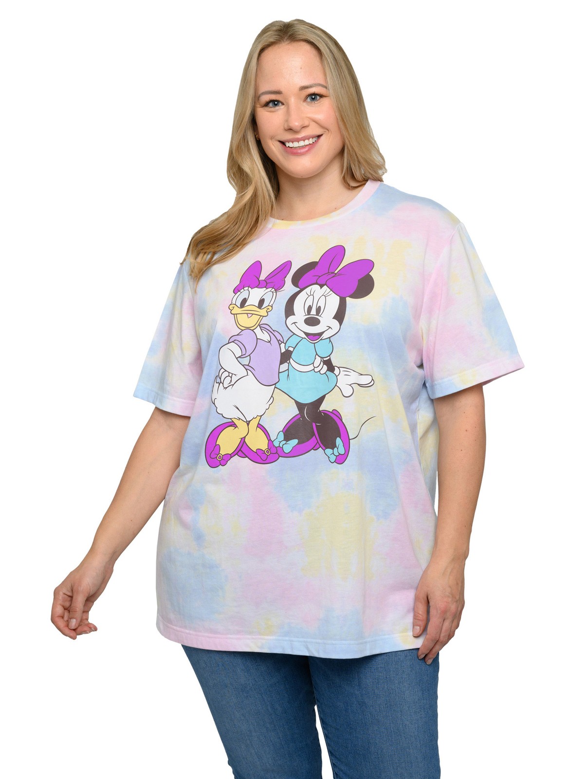 Women’s Plus Size Minnie Mouse Daisy Duck T-Shirt Pastel Disney (Size 1X)