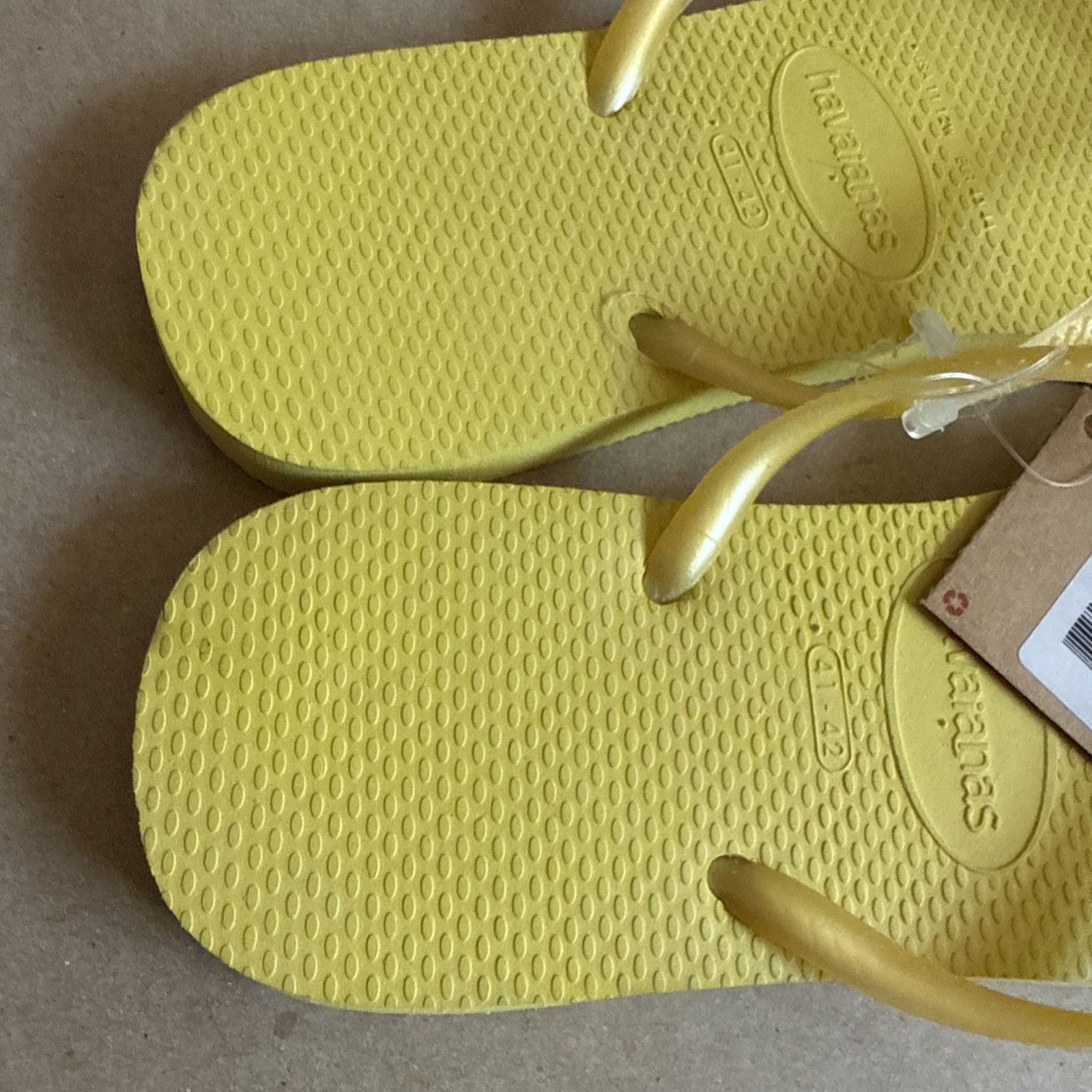 Havaianas Slim Classic Yellow Flip Flops 41/42 – New