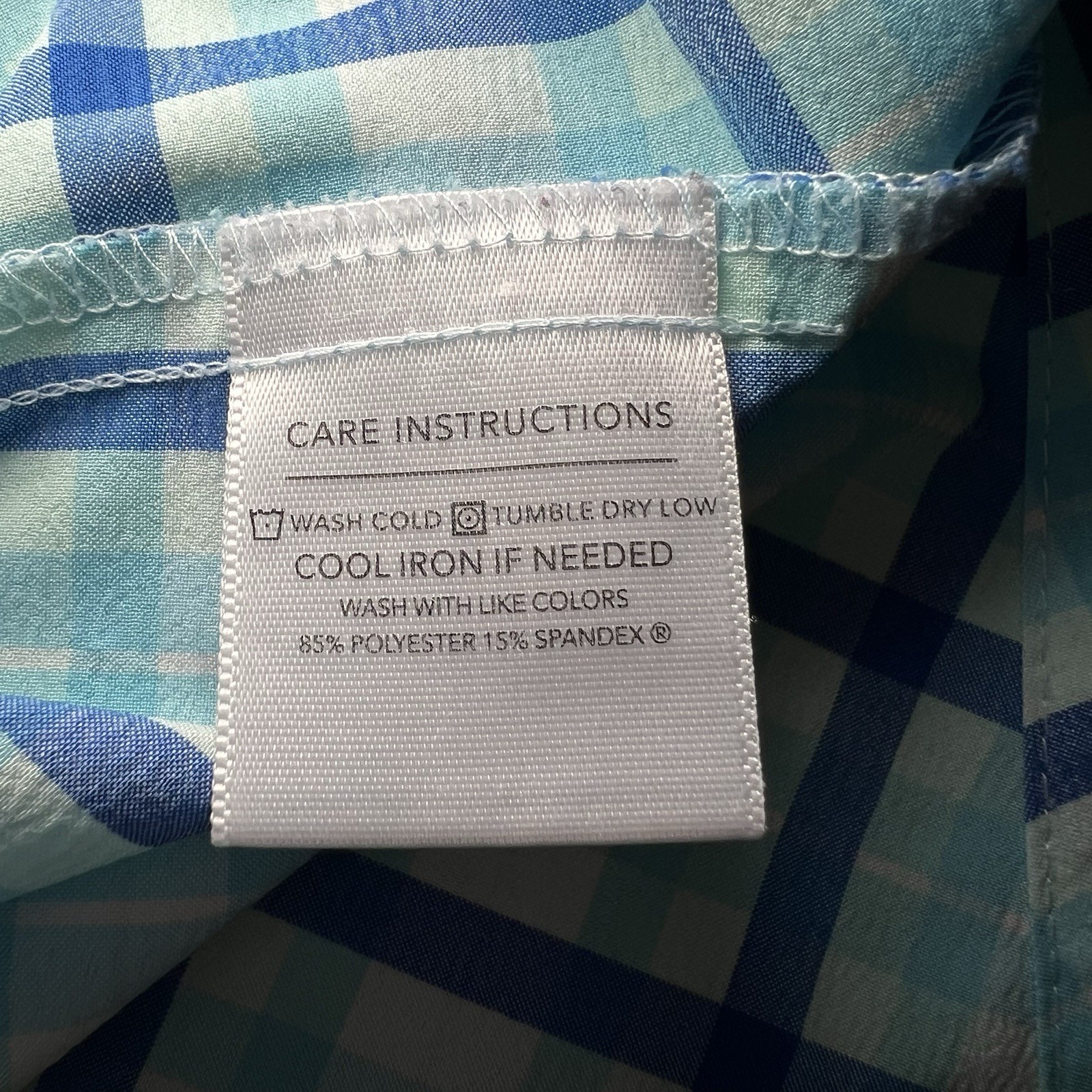 MIZZEN + MAIN Performance Menswear Plaid Button Down Shirt READ DESC