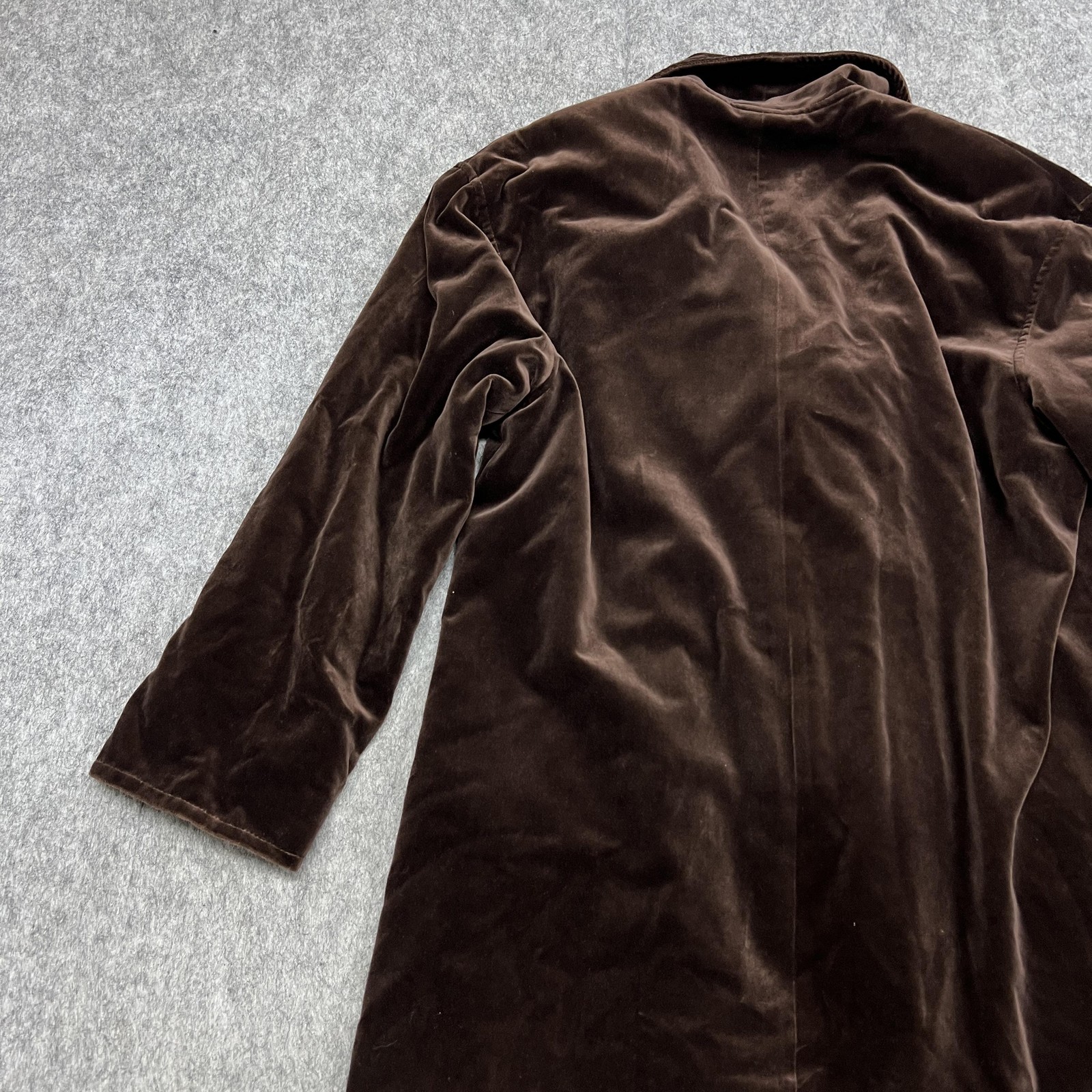 Vintage J Jill Coat Womens S Brown Velvet Toggle Lined Duster Missy Whimsigoth