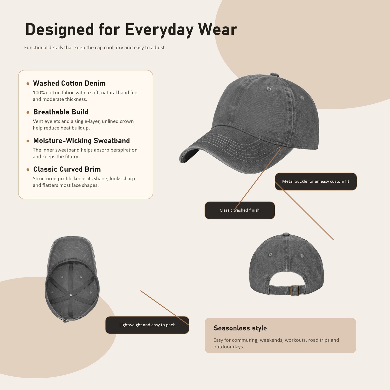 Day Drinking Baseball Cap Funny Retro Dad Hat Adjustable Cotton