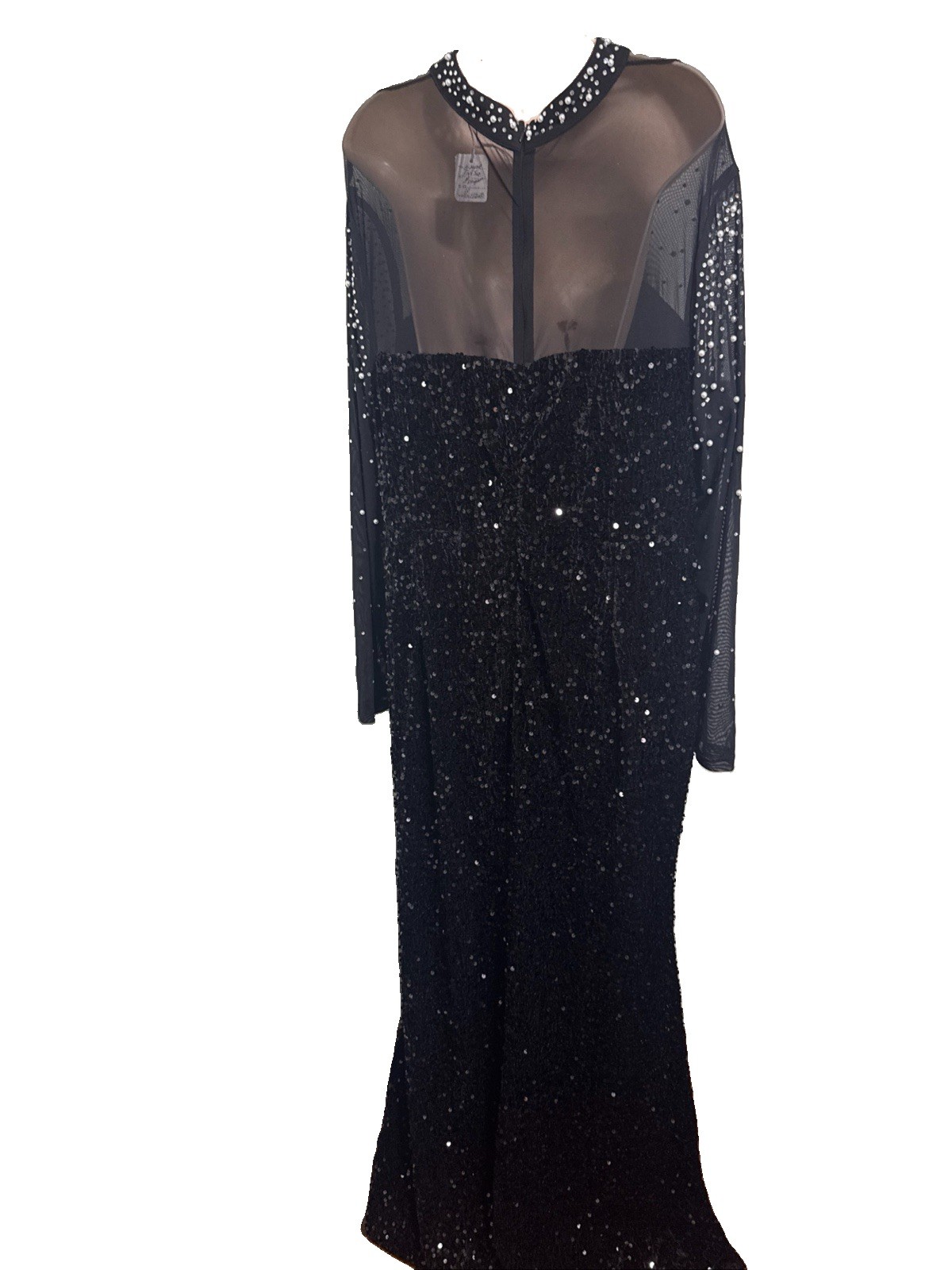New F A E T E S T Y Black Sequin Gown Hard To Find Size 3X