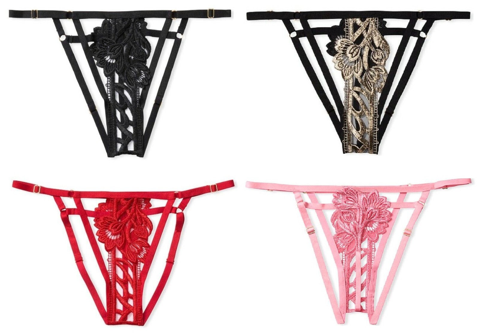 VICTORIAS SECRET VERY SEXY EMBROIDERED BAND OF LOVERS BIKINI PANTY XS S M L XL