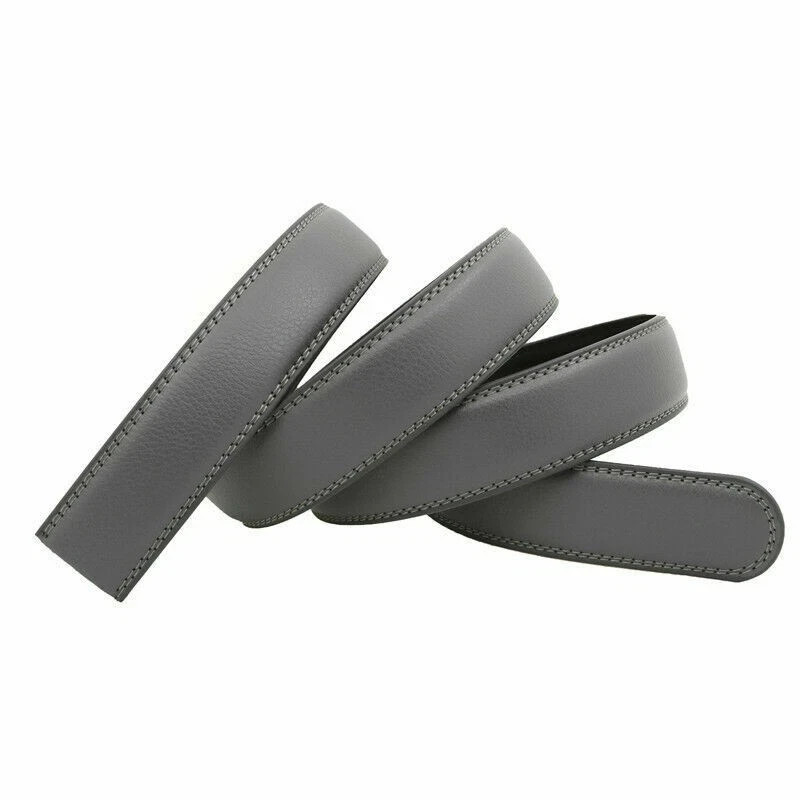 Fashion Men’s Automatic Real Leather Ratchet Belt Strap Jeans Waistband Gift