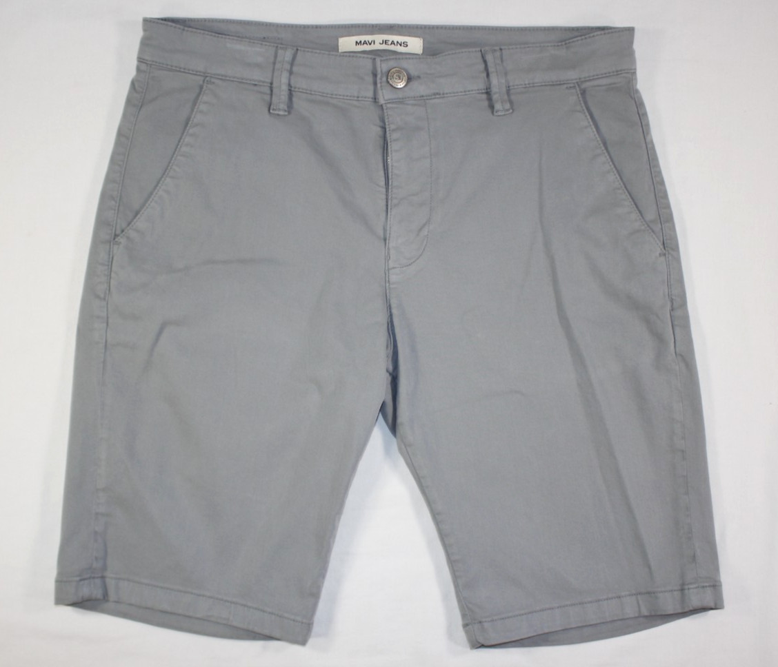 Mavi Jeans Shorts Men’s 35 Jacob Chino Stretch Longer Length 11″ in Inseam Gray