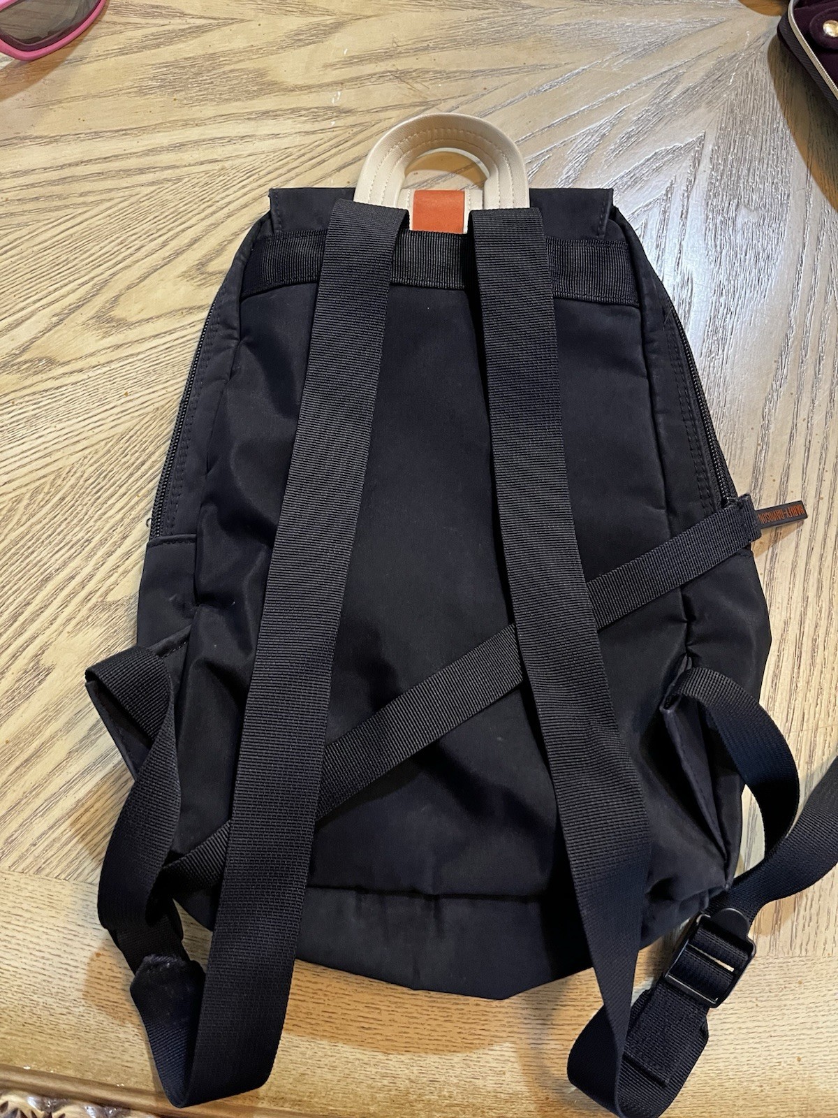 Harley-Davidson Black Backpack Zip Closure Adjustable Straps Pockets Biker