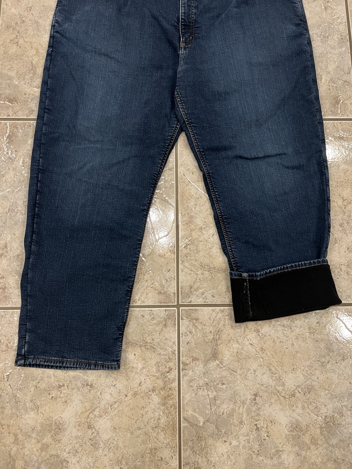 Mens 48X30 Carhartt 104939 Rugged Flex Relaxed Fit Fleece Lined 5 Pocket Jeans