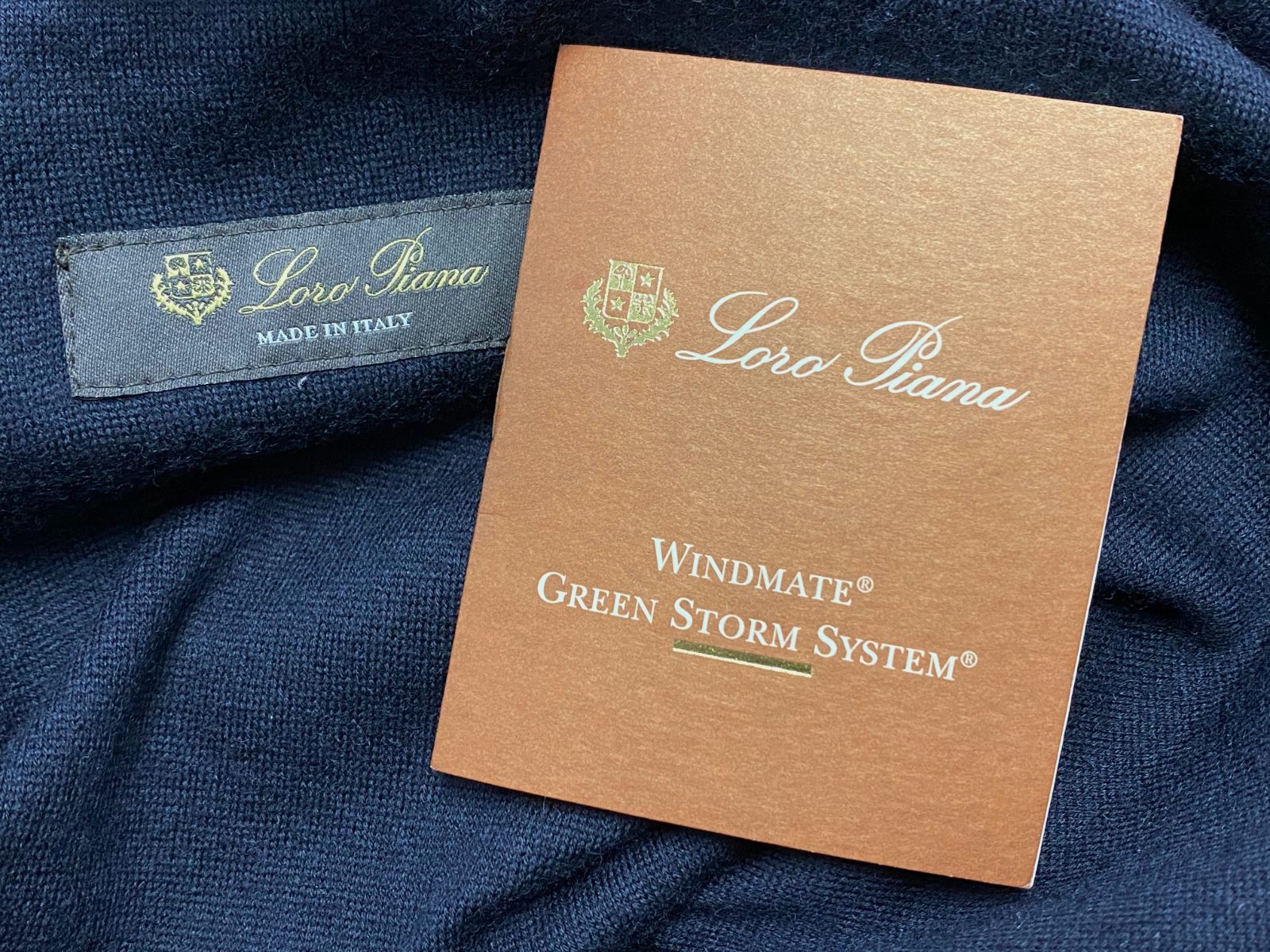 Loro Piana Men’s Blue Cashmere Storm System Traveler Windmate 74 Jacket Size 60