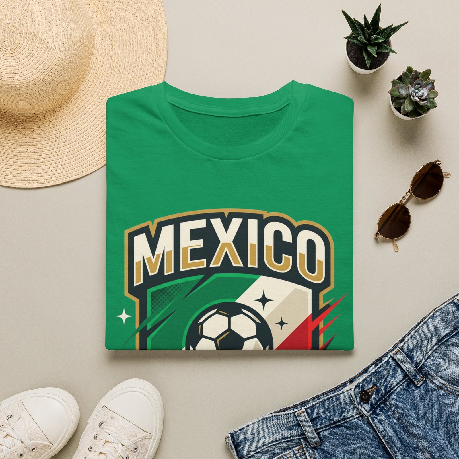Mexico Soccer Shield T-Shirt | World Cup 2026
