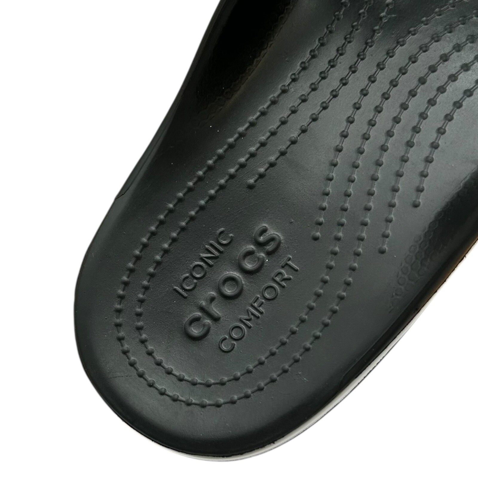 Crocs Mens Bayaband Flip Flop Sandal Size 10-11 Black Water Friendly Lightweight