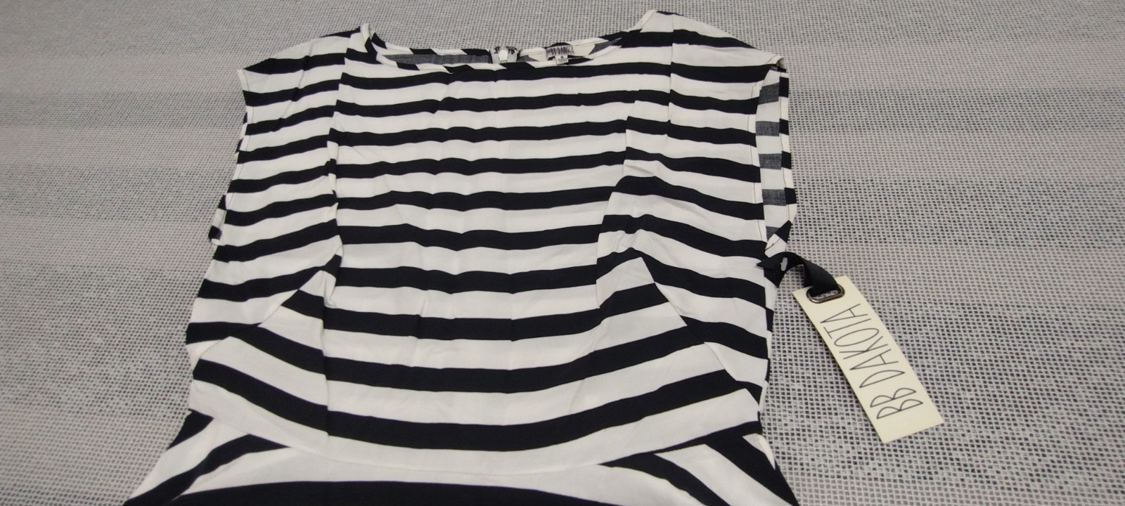 BB Dakota Black & White Stripes Dress Striped Emo Euro 30 USA 8 Waist 28 inches