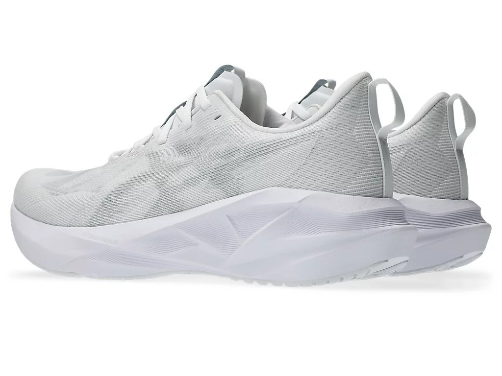 ASICS NOVABLAST 5 1011B974 100 White Piedmont Grey Men Running STANDARD Shoes
