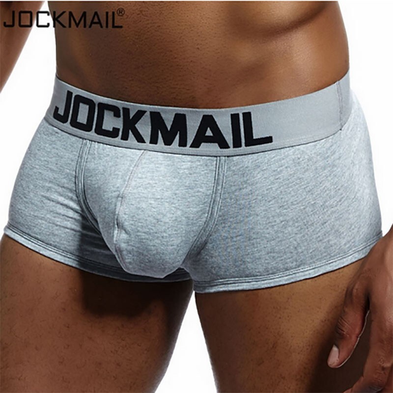 JOCKMAIL Boxer Shorts Men’s U Convex Underwear Cotton Bulge Pouch Trunks Panties