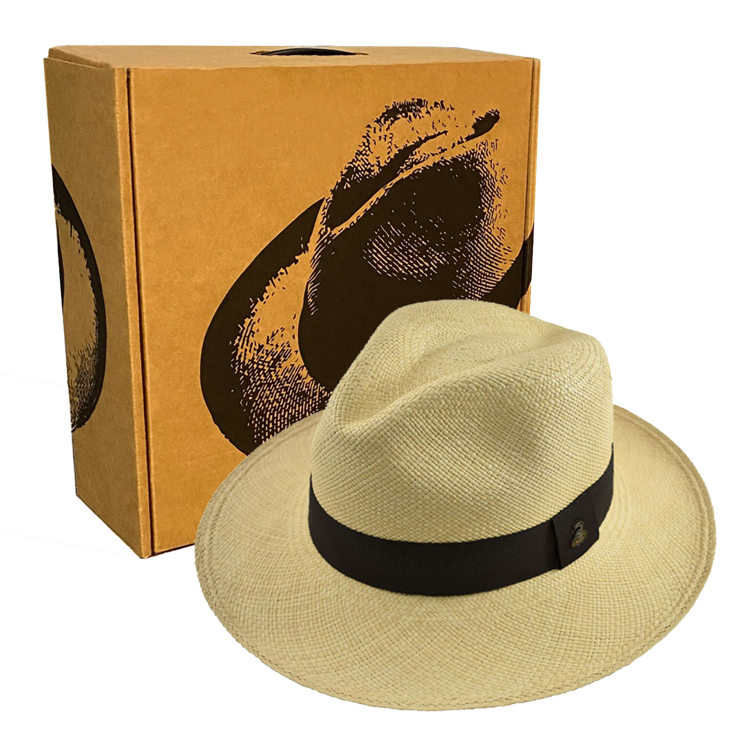 Classic Fedora | Genuine Panama Hat | Handwoven in Ecuador | EA + Hatbox