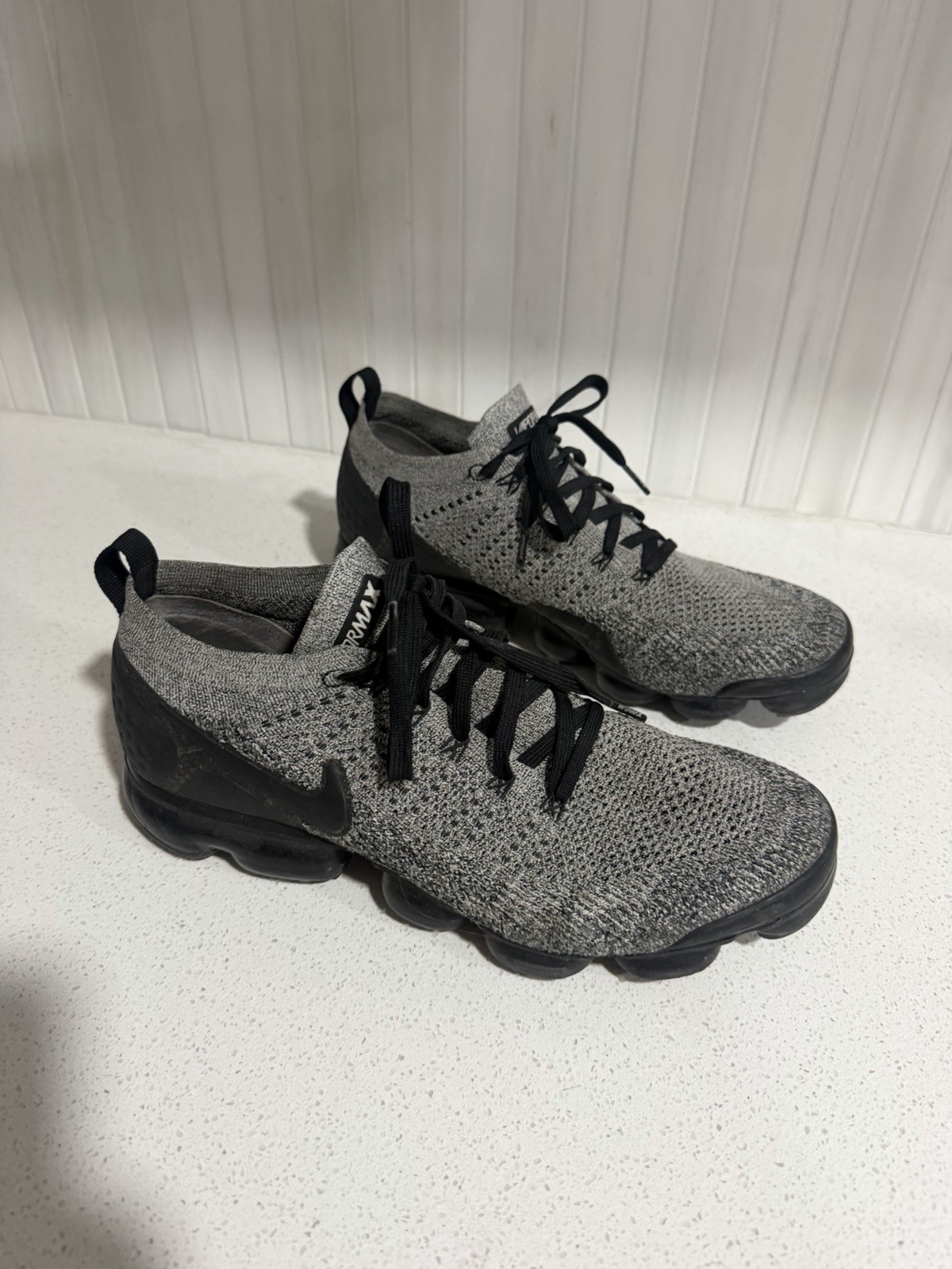 Nike Vapormax Flyknit Mens 11 Black Gray *Free Shipping*