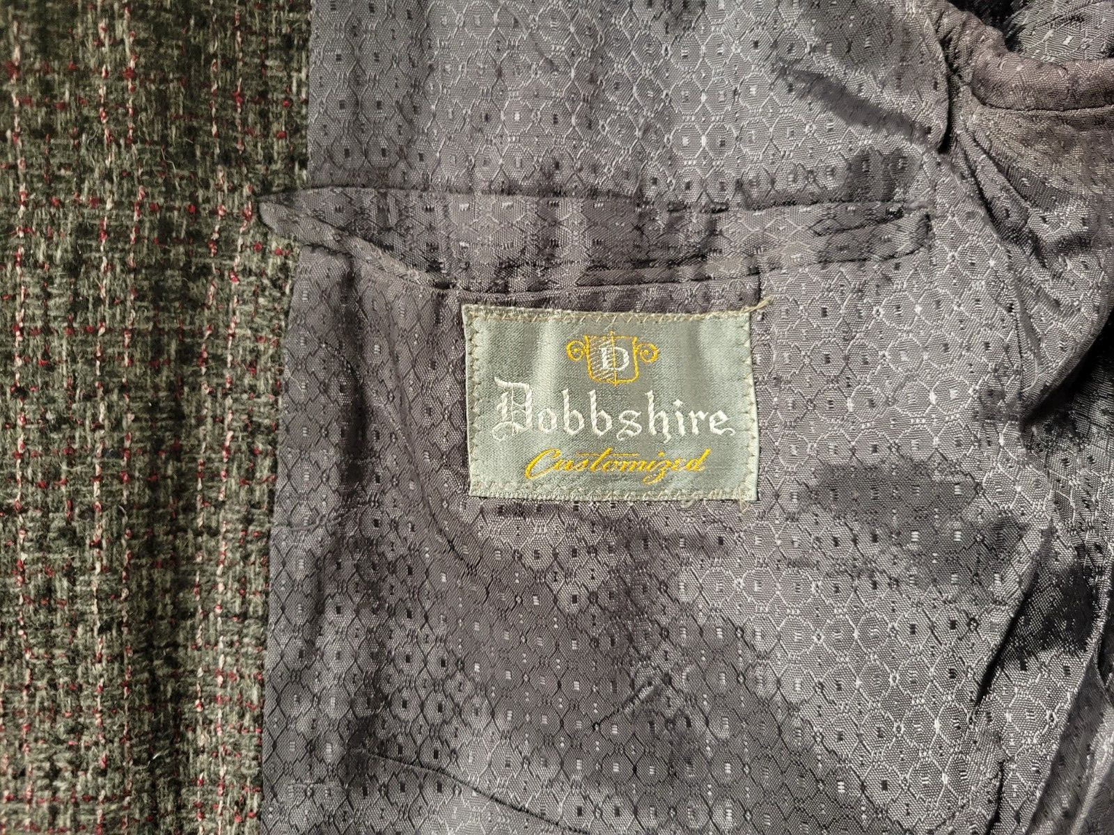 Vintage 50s Dobbshire Mid Century Atomic Fleck Tweed Sport Coat Gray Red 40?