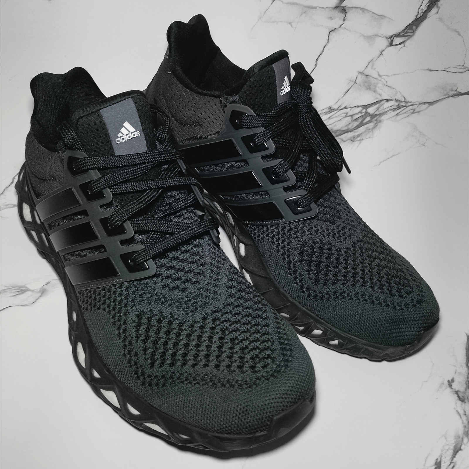 Adidas UltraBoost Web DNA GY4173 Triple Black Men’s Size 9 Running Shoes Boost