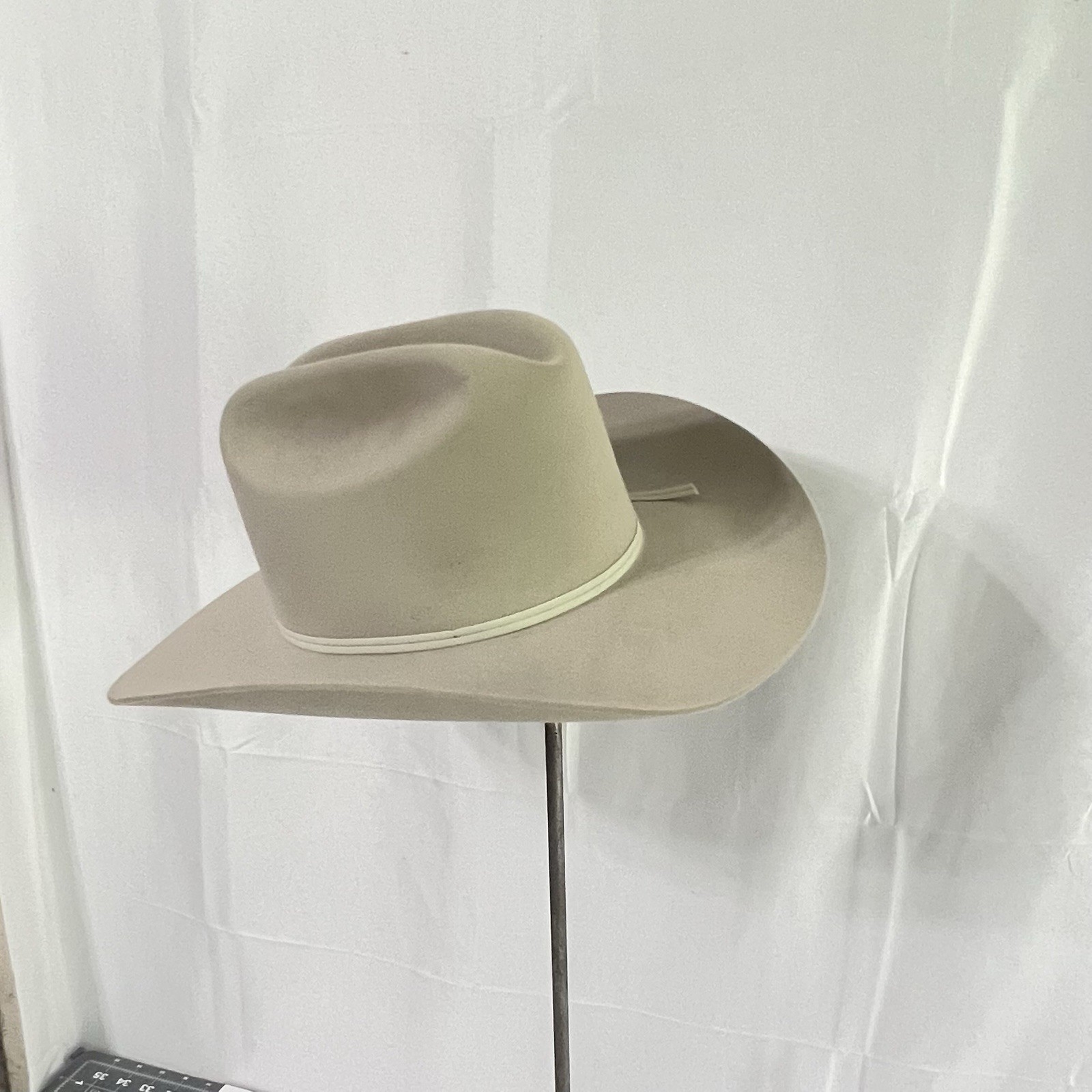 Stetson Rancher 6x Reg Fur Felt Hat Color Crystal Size 7 Long Oval