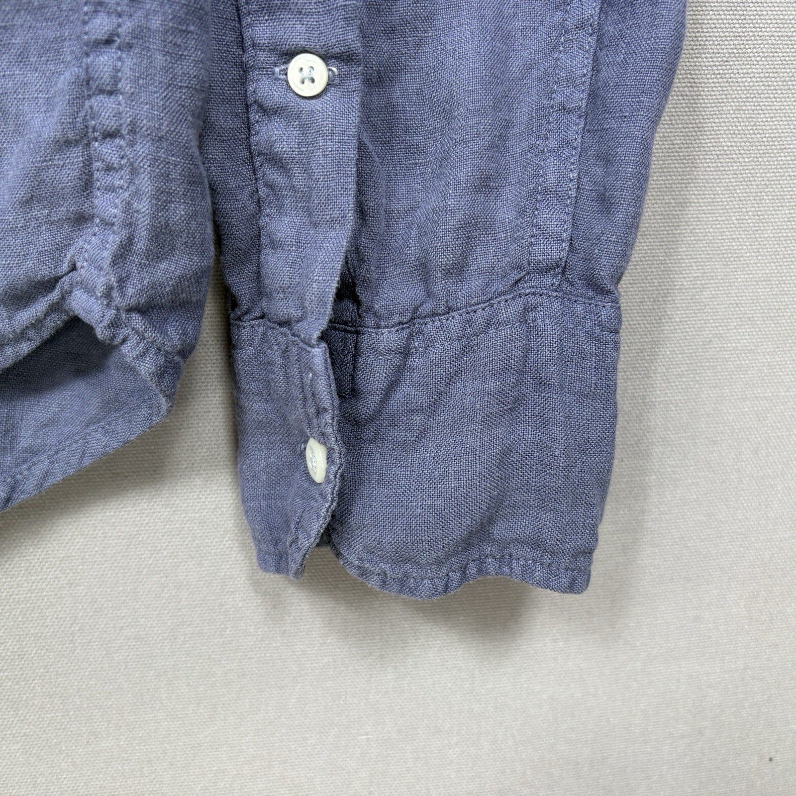 J.Crew Baird McNutt Irish Linen Long Sleeve Shirt Classic M Tall Button Front