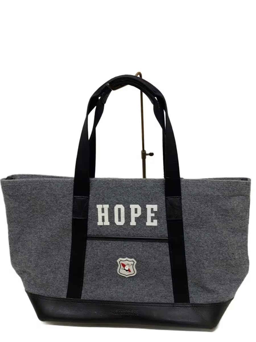 MSPC (master-piece) 2-way Shoulder Bag/Tote Bag — Gray Solid Color