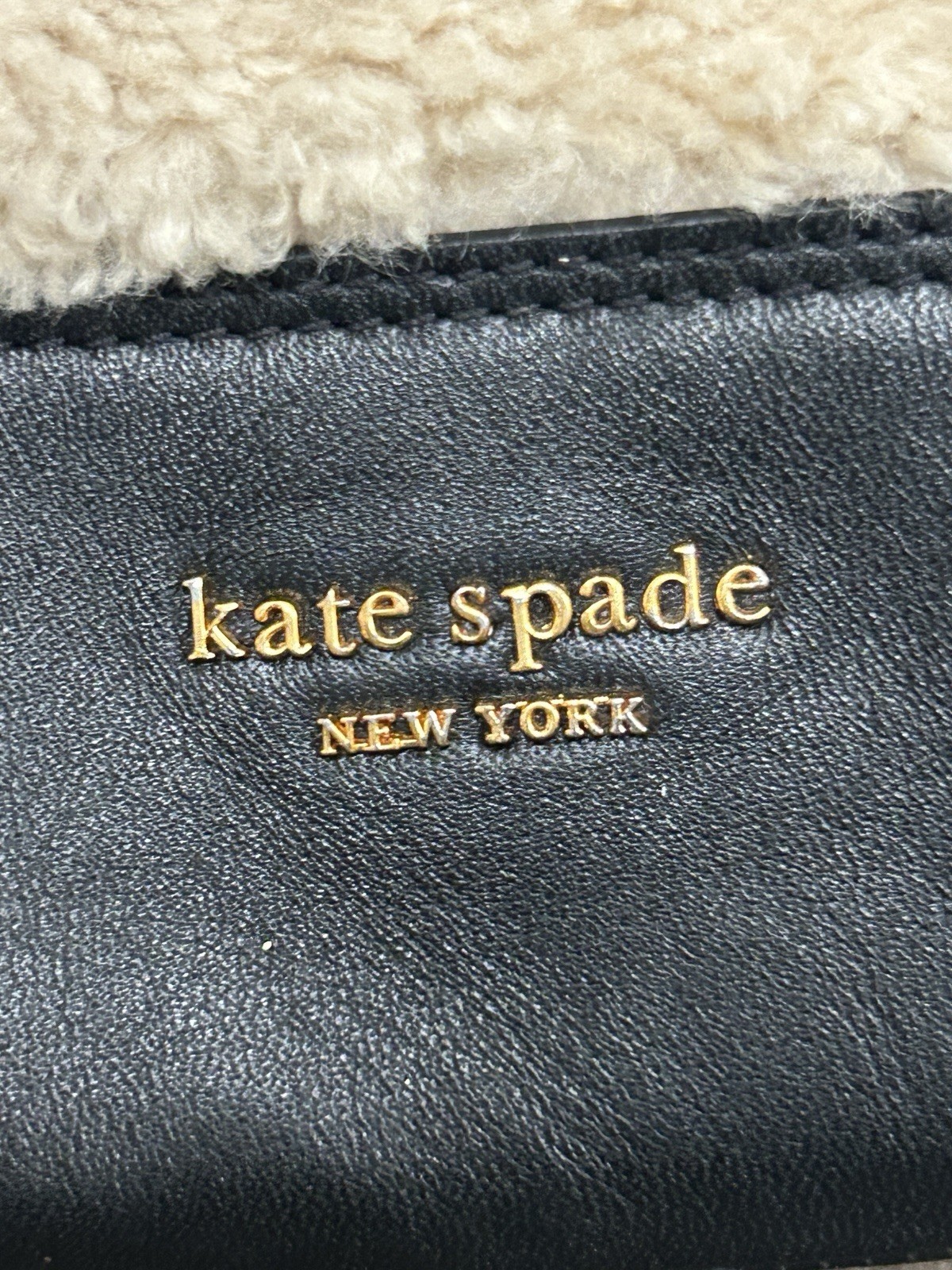 Kate Spade Eva Faux Shearling Bucket Phone Crossbody