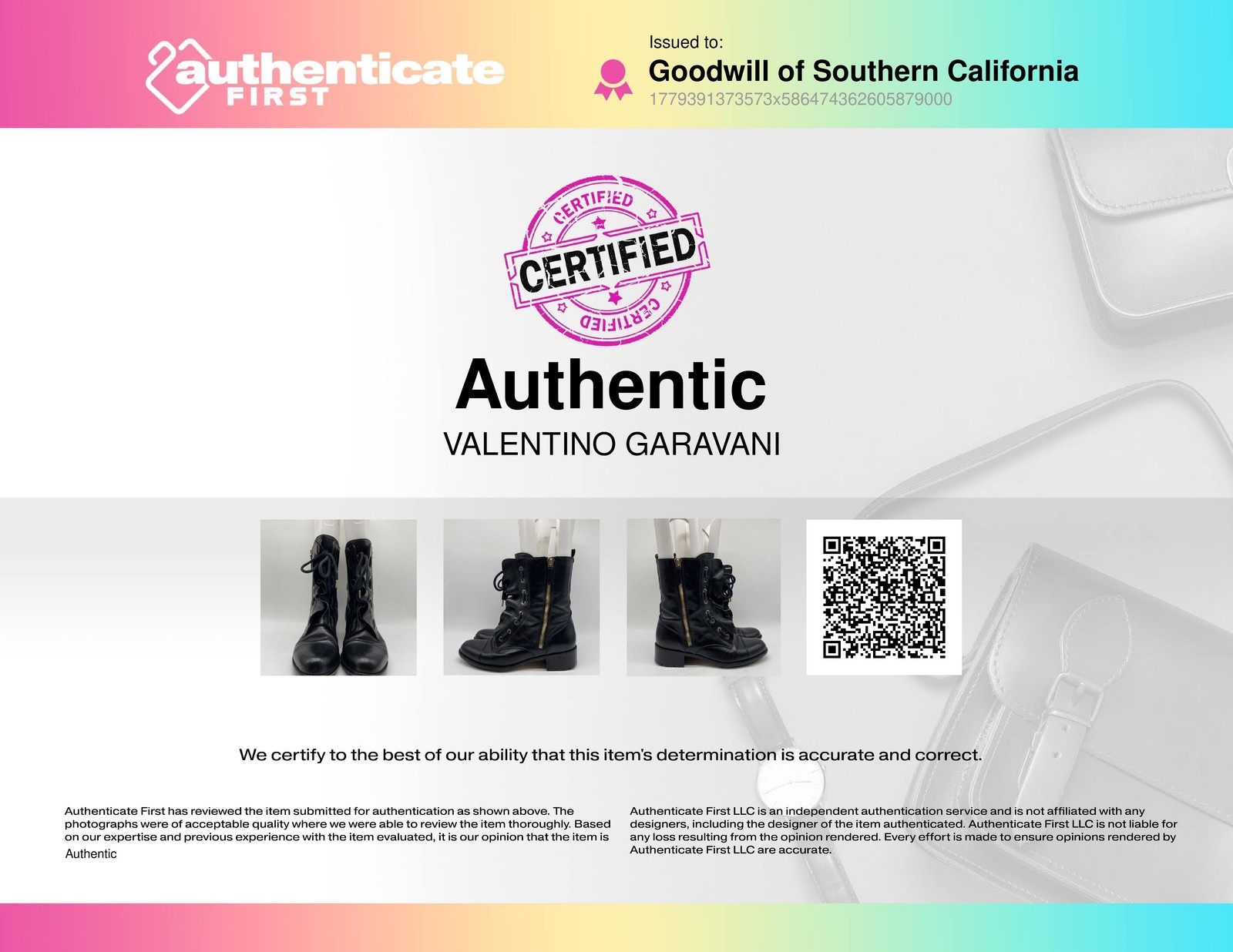Valentino Garavani Black Leather Ruffle Lace-Up Side Zip Boots Size 40 COA