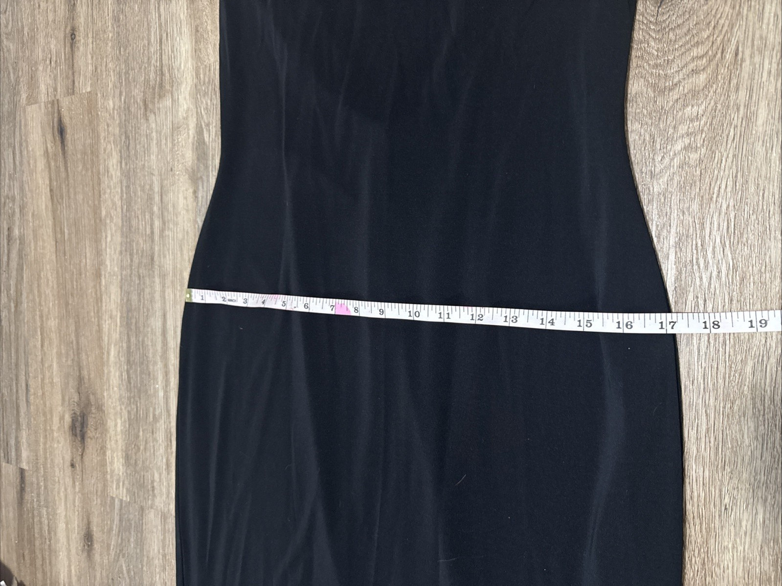 Vintage Laundry By Shelli Segal Black Open Back Midi Dress Minimalist 90s Y2K