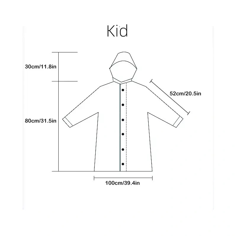 Unisex Adult Waterproof Raincoat Rain Coat Hooded Jacket Poncho Rainwear Camping