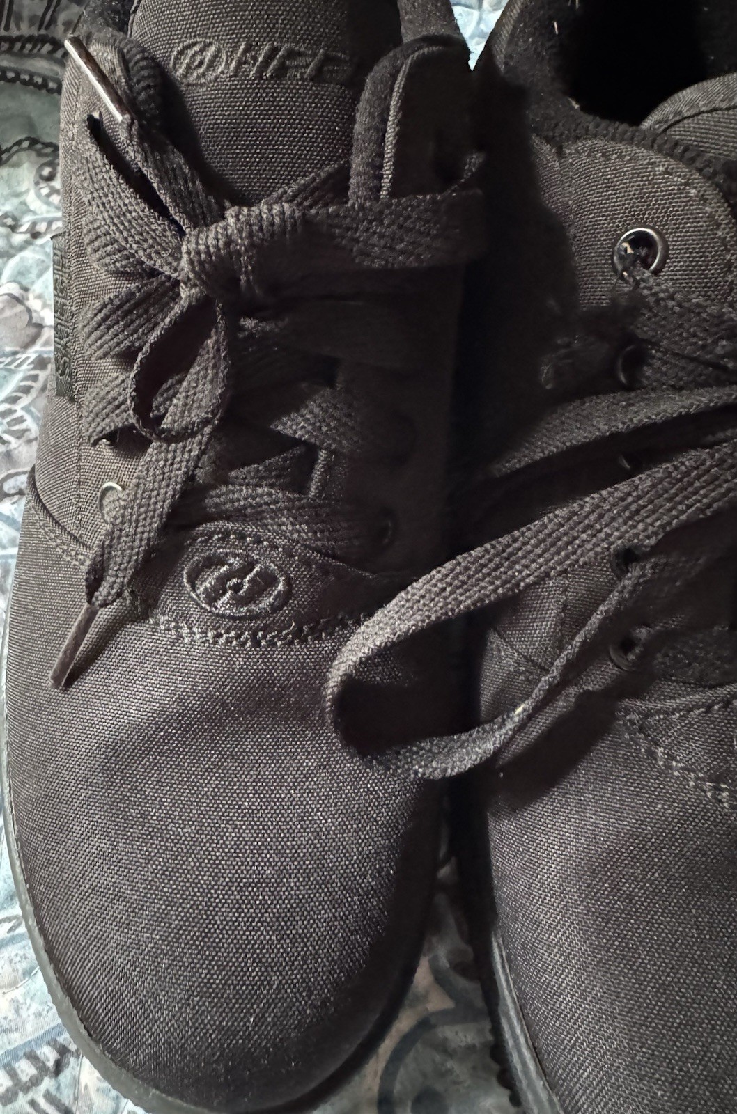 Heelys Pro 20 Black Wheeled Sneaker Youth Size 6 EU 38 UK 5 Canvas