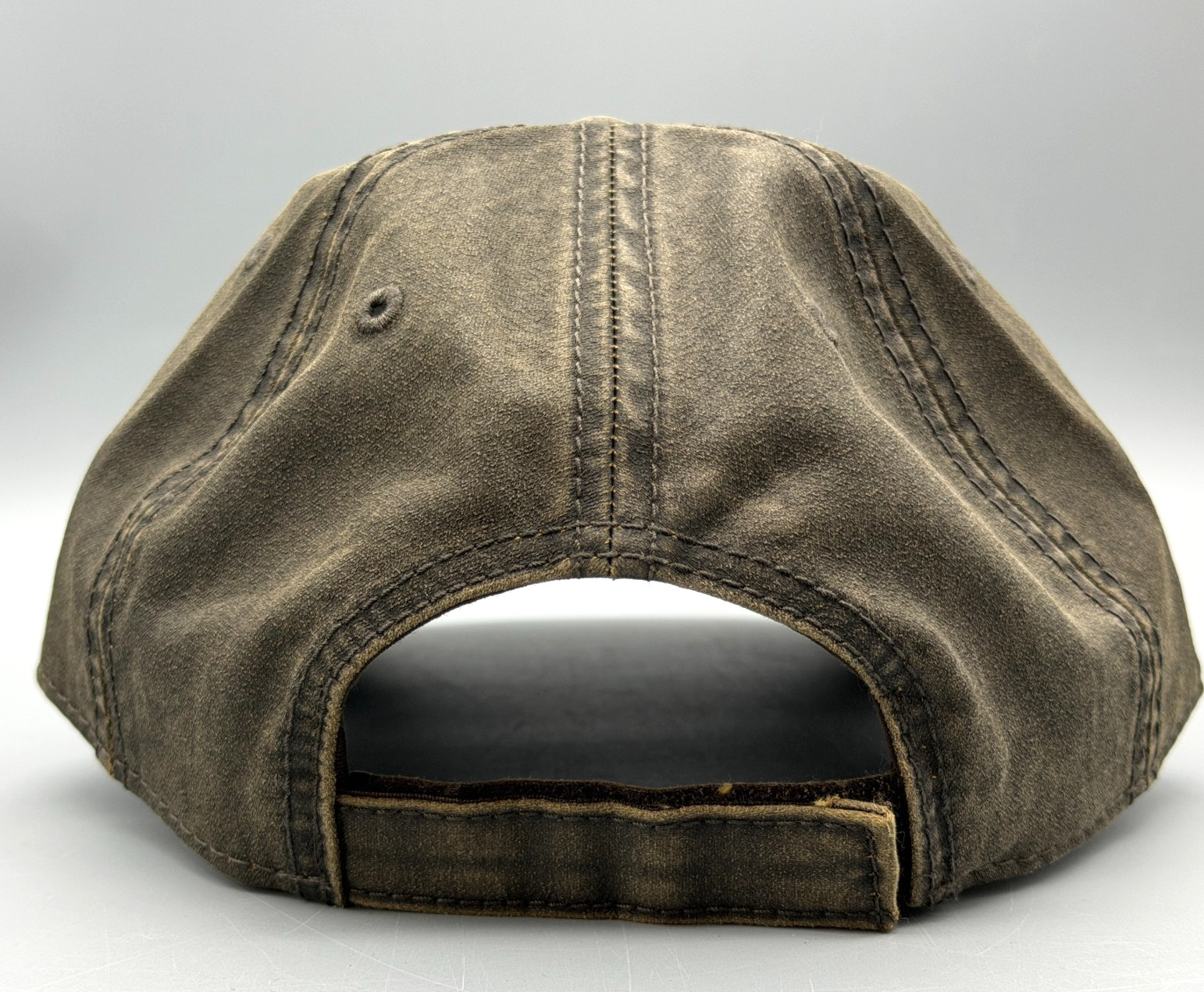 Otto Mineral Washed Wax Coated Brown Adjustable Baseball Cap Hat – NEW