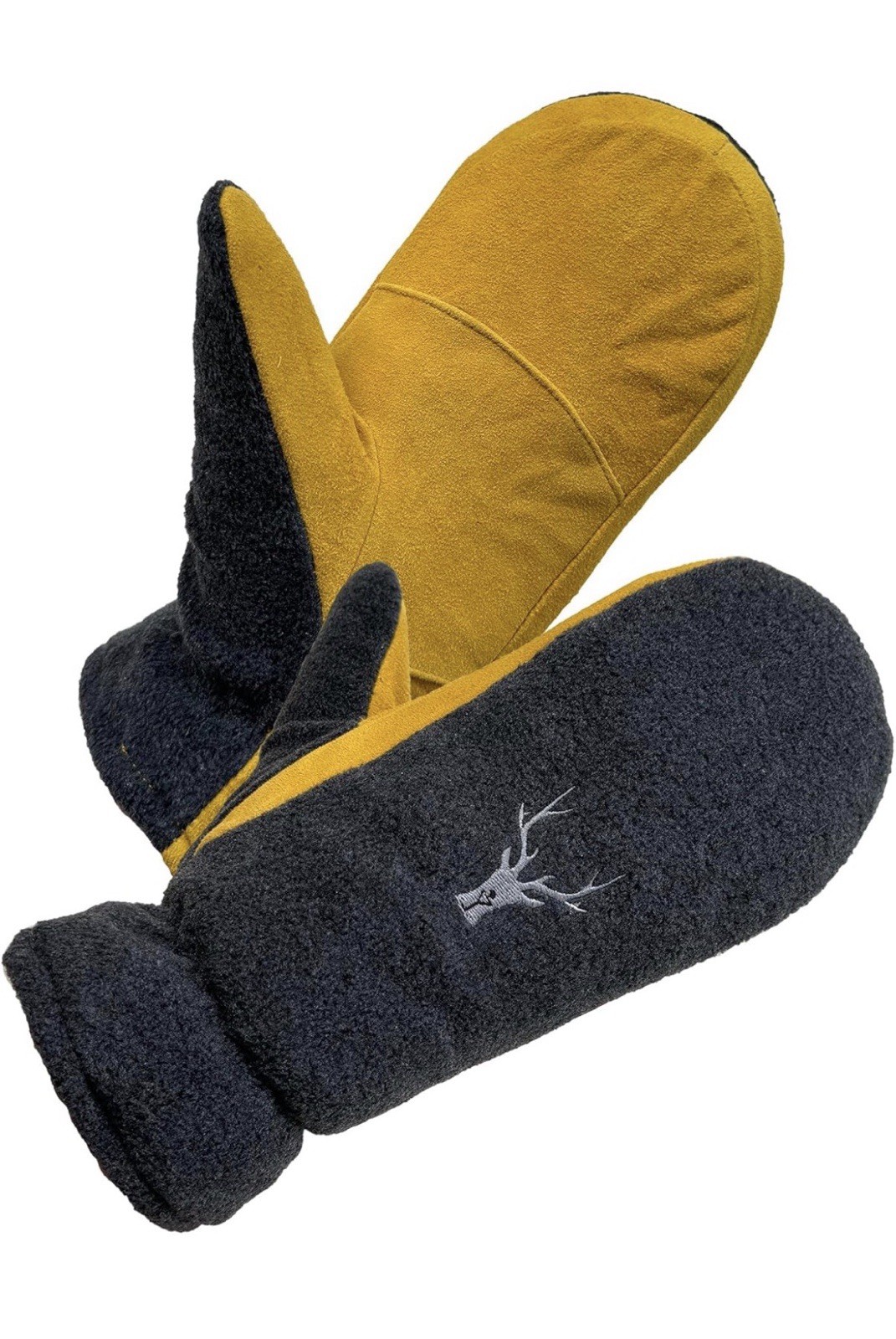 SKYDEER Deerskin Mittens for Men Women, Thinsulate Insulated Cold Weather (M)