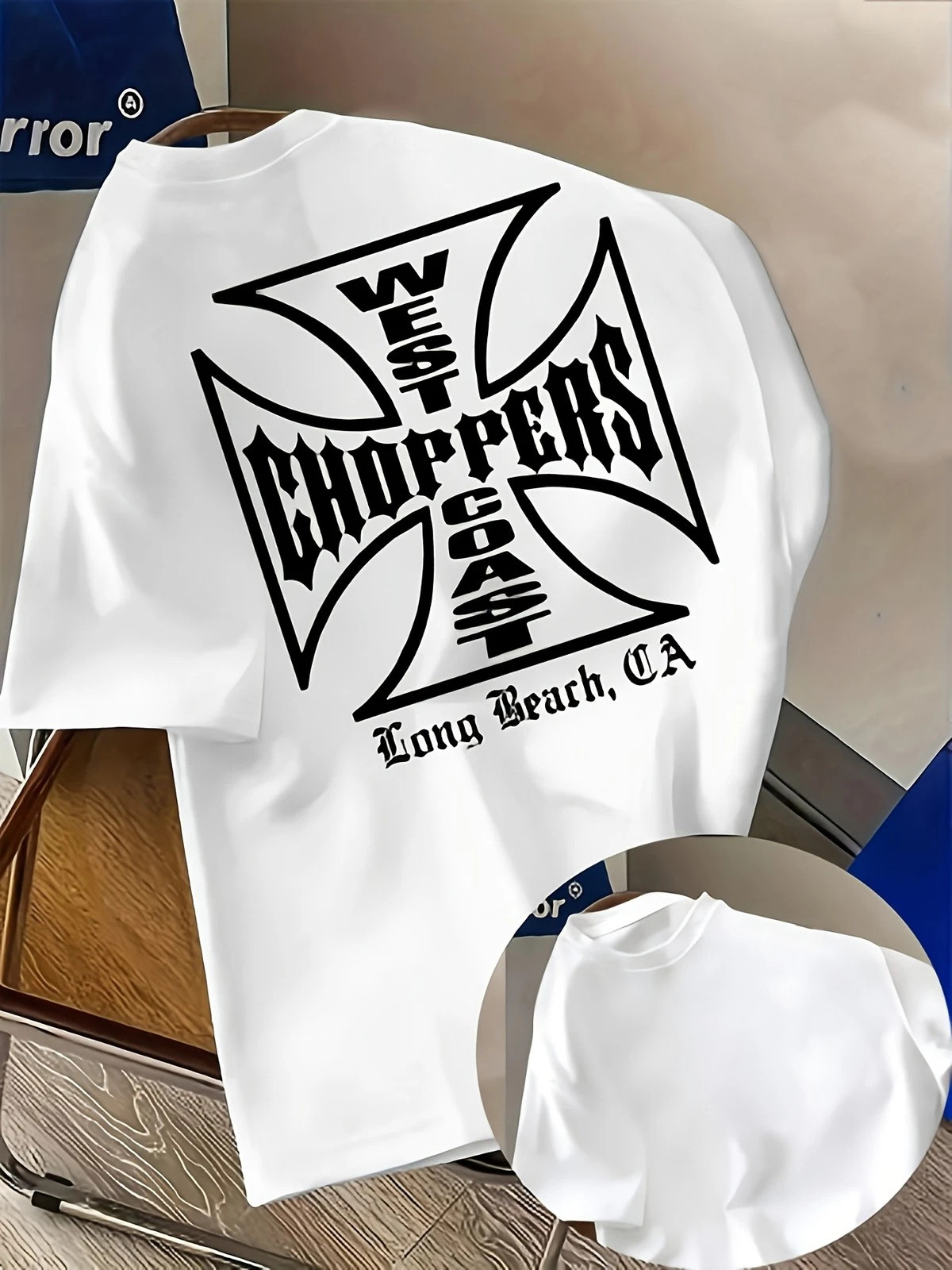Men’S Trendy T-Shirt Featuring a Unique West Coast Choppers Letter Print shirt