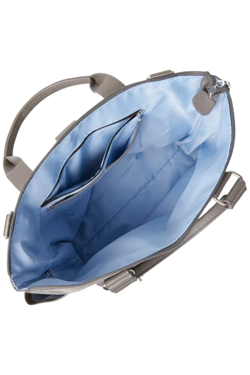 Baggallini 3-in-1 Convertible Backpack with Wristlet Sterling Shimmer
