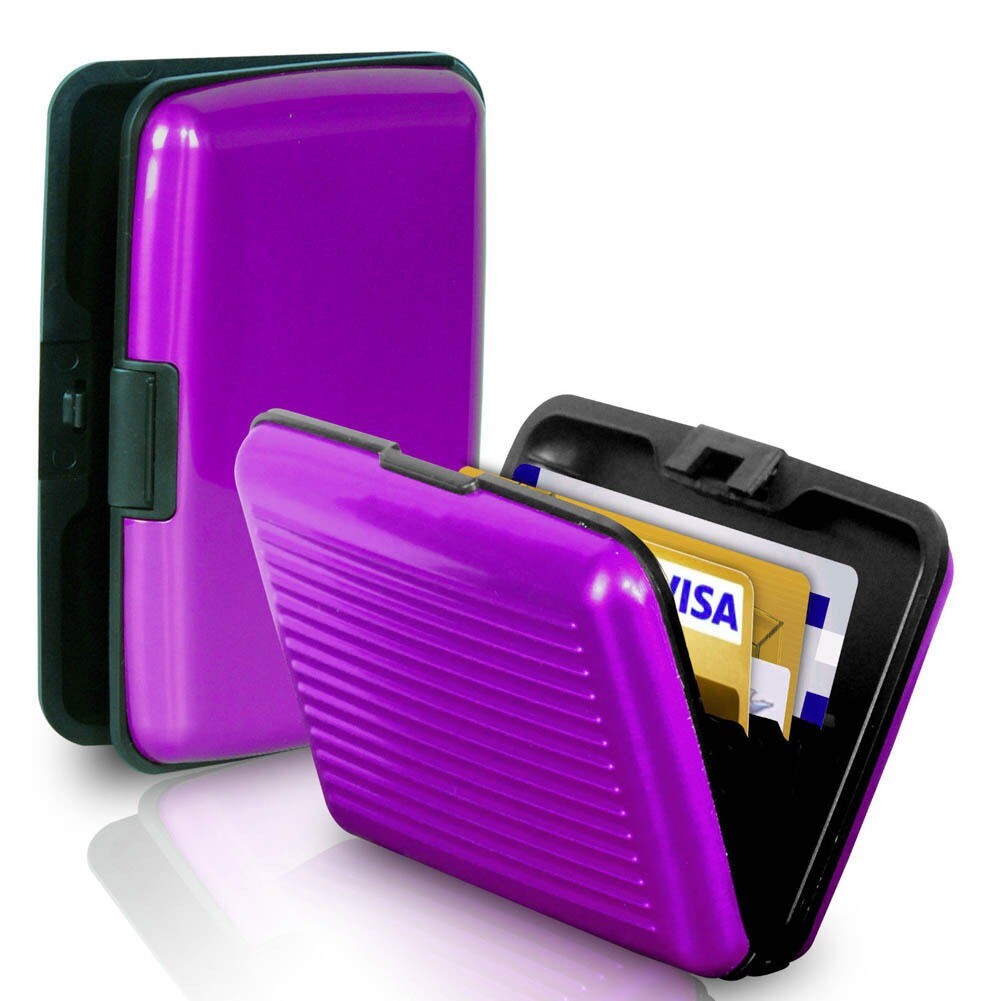 Waterproof Business ID Credit Card Wallet Holder Aluminum Metal Pocket Case Box
