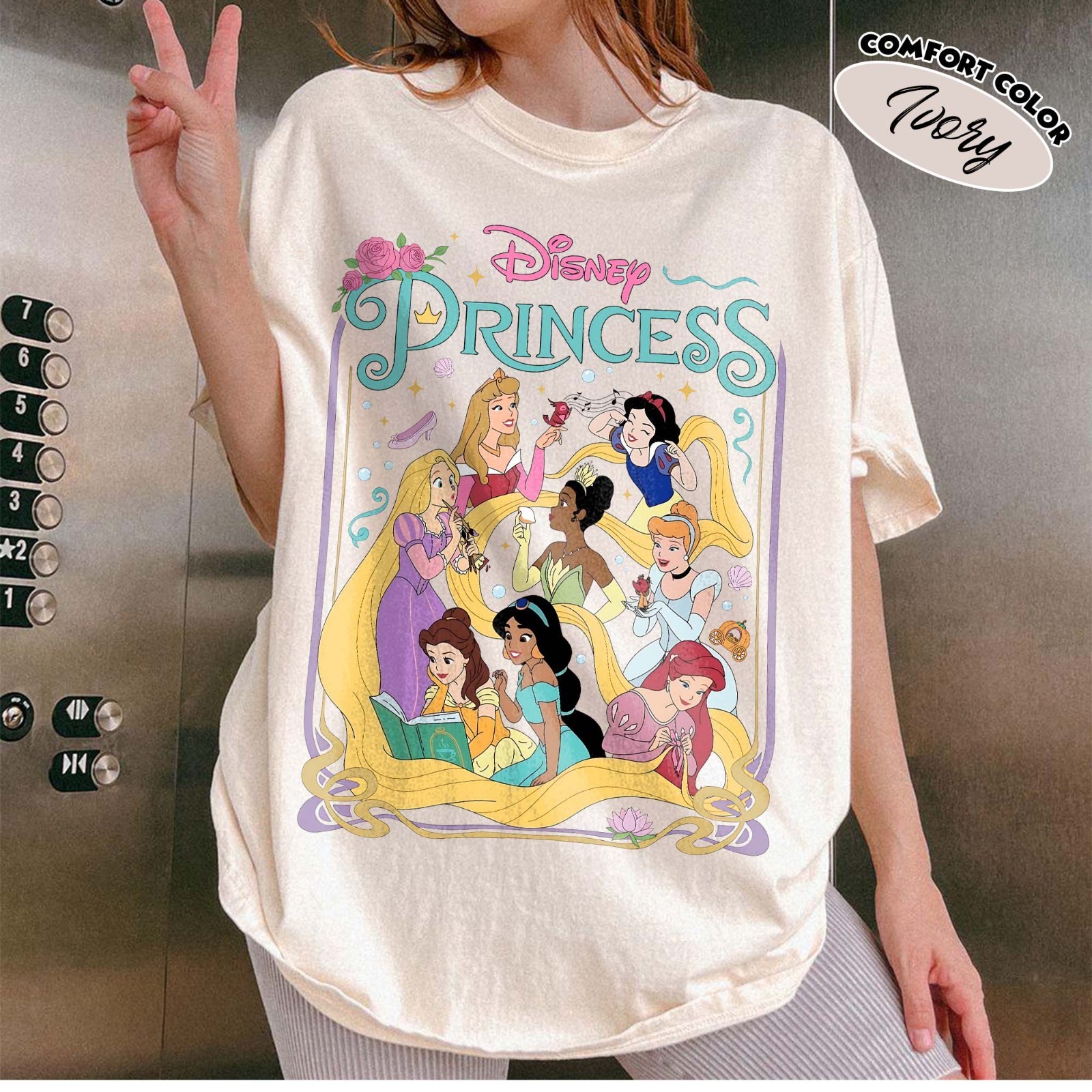 Disney Princess Shirt, Vintage Princess Graphic Tee