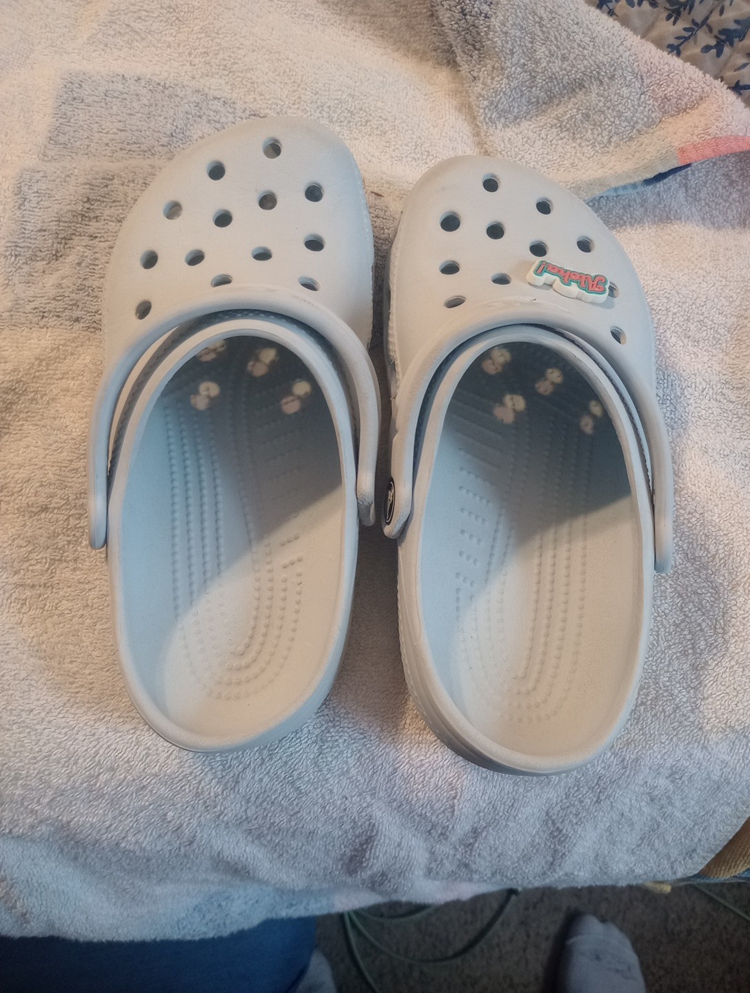Pastel Blue Crocs