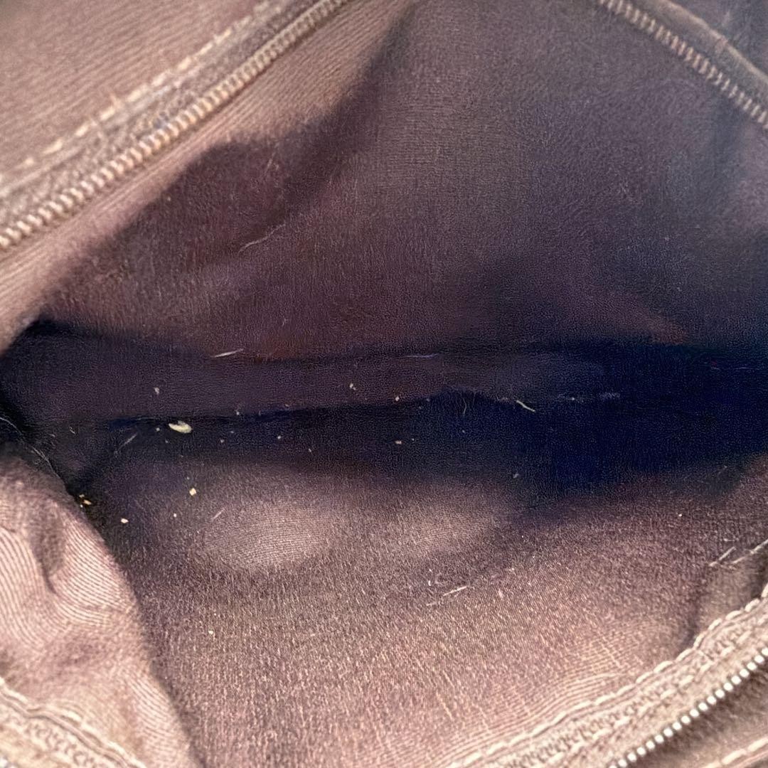 Coach Signature C1432 F28502 Shoulder Bag Canvas Brown Authentic F051181