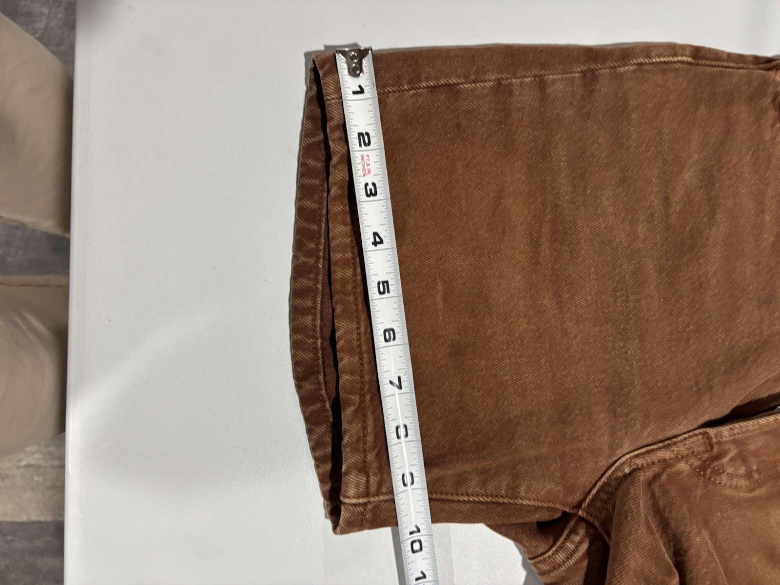 Levi’s Premium 501 Womens Brown Cotton Denim Shorts Button Fly 5-Pocket xs