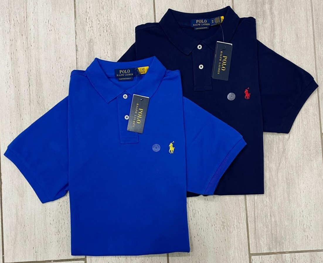NWT Polo Ralph Lauren Men’s Custom Slim Fit Mesh Polo Shirt – Blue, Navy S-2XL