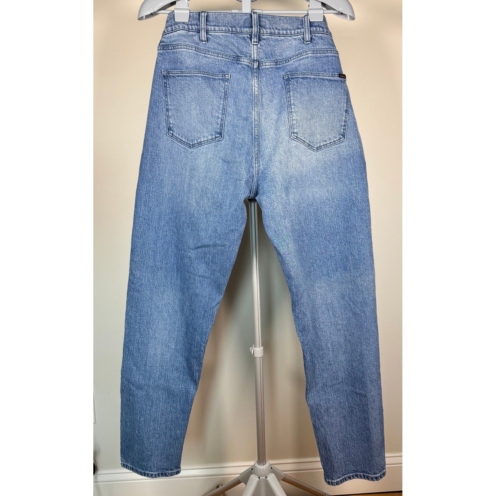 LL Bean Signature Heritage Denim Slim Straight Jeans 38×32 Light Wash Y2K 520660