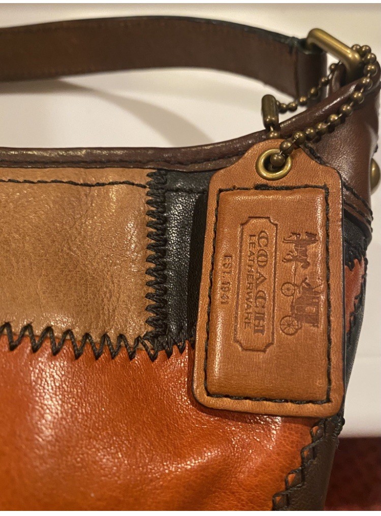 COACH Vintage Bleeker, Limited Edition Tattersall Patchwork Bucket Bag; Exc Cond