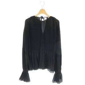 KALLMEYER Pleated Blouse Women’s Long Sleeve S Polyester Black
