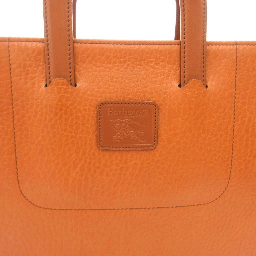 BURBERRYS Briefcase Leather Brown Vintage Authentic From Japan