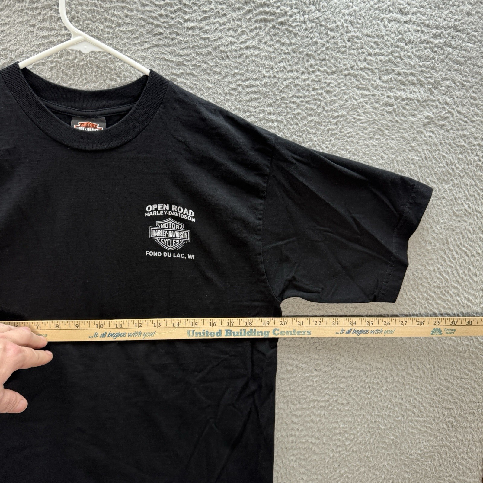 Harley Davidson Shirt Adult Large Black Motorcycle Biker Grunge Skater Y2K Mens