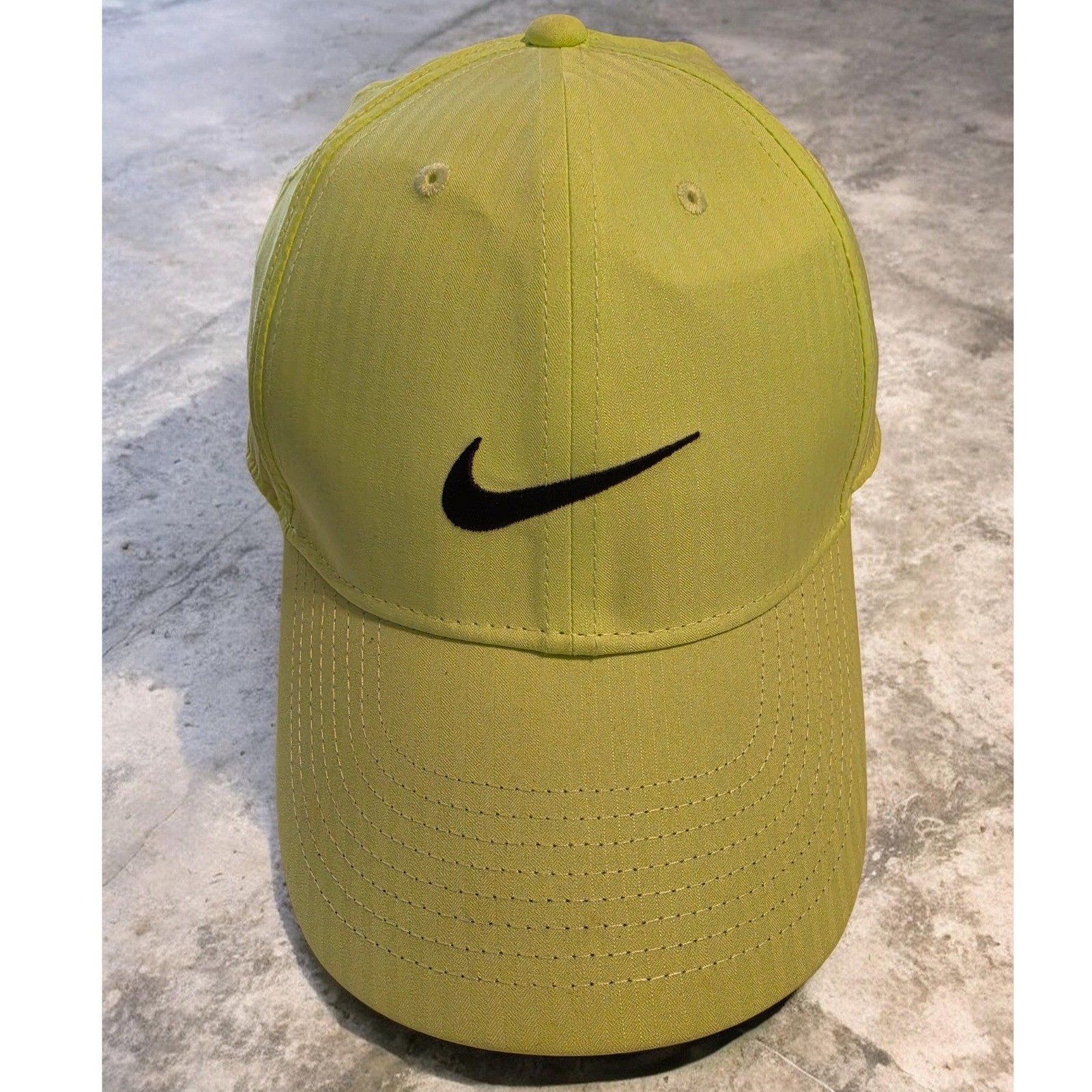 Nike Legacy91 Dri-FIT Hat Mens Neon Yellow Adjustable Swoosh Golf Cap