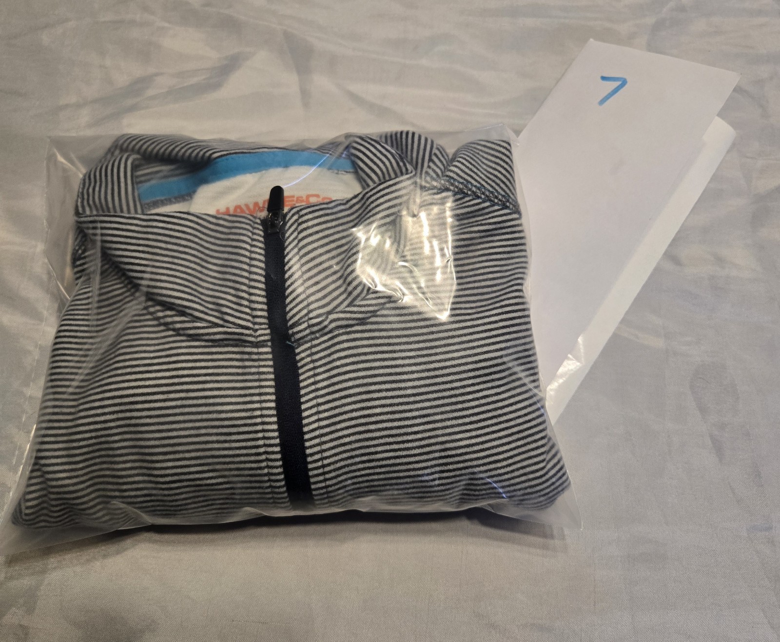 Hawke & Co 1/4 Zip Performance Striped Mens Small Breathable Lightwt Pullover
