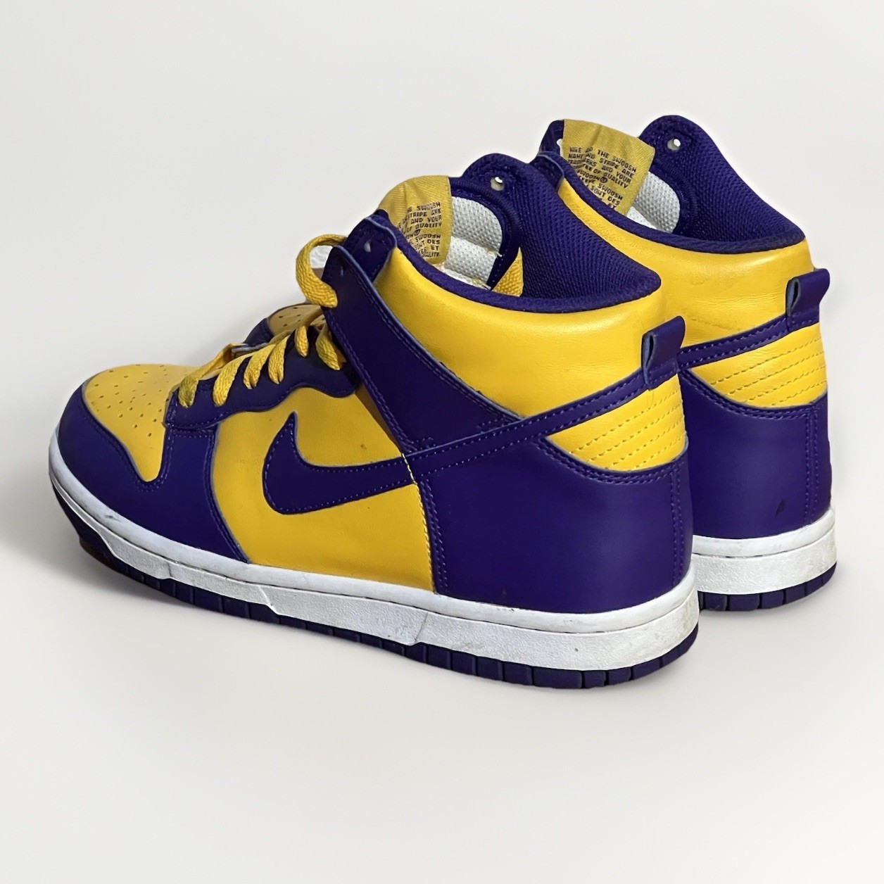 Nike Dunk High ‘Lakers’ Purple/Gold Skate Shoes – Sz 5.5Y